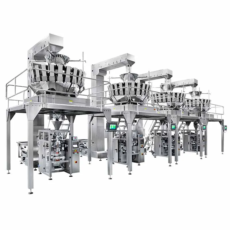 Automatic High-speed Packing Line With Multihead Weigher
